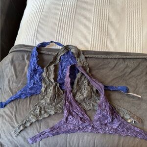 Intimately Free People- Galloon Halter Bralette XS Set